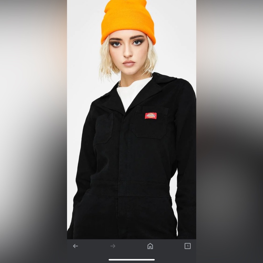 Dickies woman’s coveralls size medium black